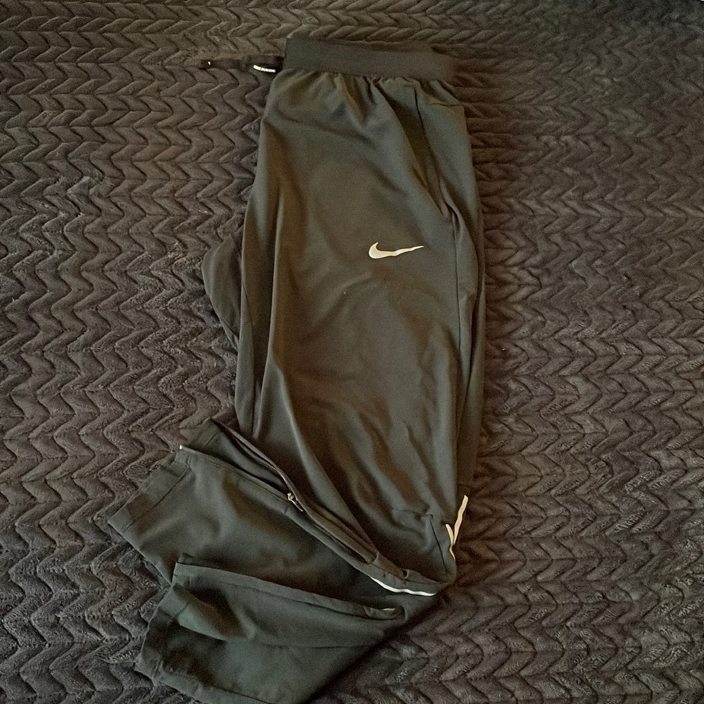 Mens Nike Dri-FIT Pants - Black, Size: L